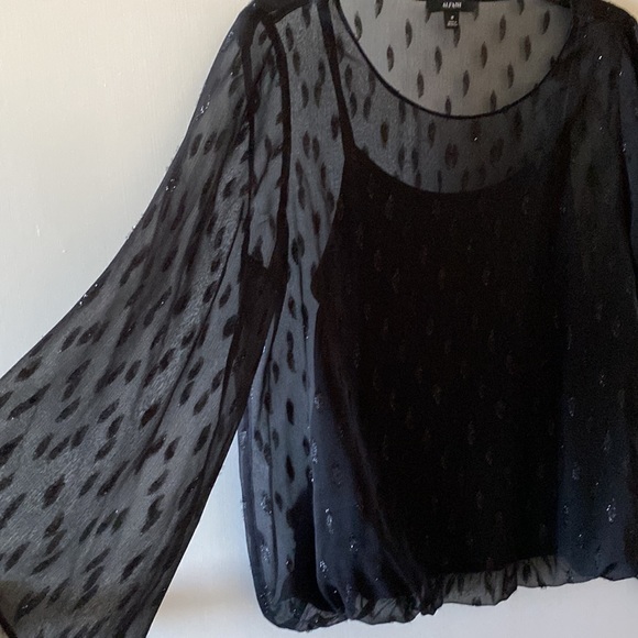 Alfani Women’s Flare Sleeves with Under-Wear Attached Tops - Picture 2 of 5